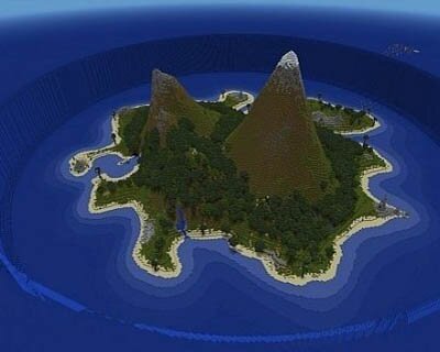 Карта Затонувший остров для Minecraft