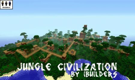 Карта Цивилизация в джунглях для Minecraft