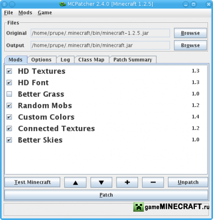 [1.4.7/1.4.6] McPatcher для Minecraft