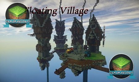 Скачать карту Floating Village для Майнкрафт 1.7.4