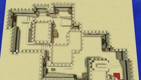 Карта De dust2 для Minecraft