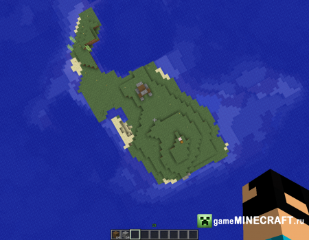 Остров для выживания- карта для Minecraft 1.4.6-1.4.7