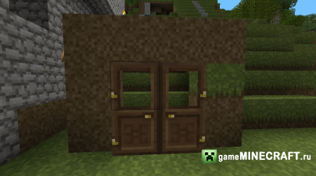 Скачать мод Minecraft 1.4.7 - Double Door / Двойные двери для Майнкрафт