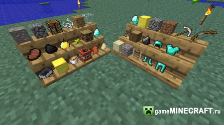Полки (shelf) [1.6.4] для Minecraft
