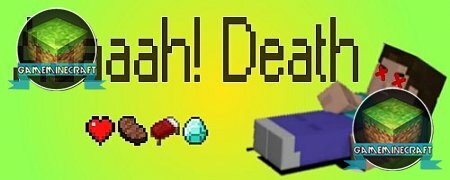 Скачать мод "Aaaaah!Death" для Майнкрафт 1.7.4