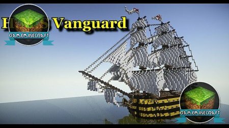[1.7.4] 1st Rate Ship Of The Line: H.M.S Vanguard для Minecraft