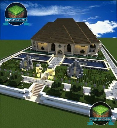 Скачать карту Huge Mansion для Майнкрафт 1.7.4