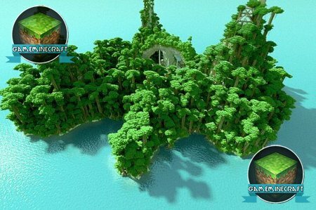Скачать карту Jungle island для Майнкрафт 1.7.9
