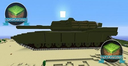 Карта M1A2 Abrams Tank для майнкрафт 1.7.9