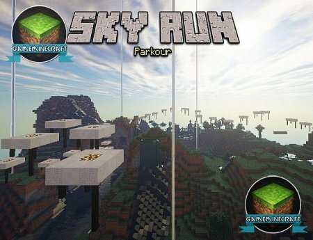 Скачать карту Sky Run для Майнкрафт 1.7.10