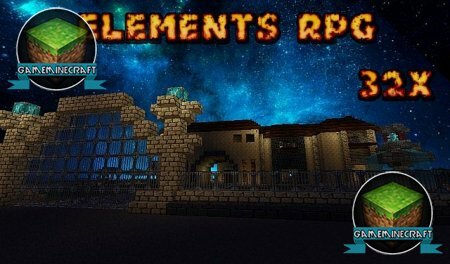 Скачать текстур пак Elements RPG для Майнкрафт 1.7.10