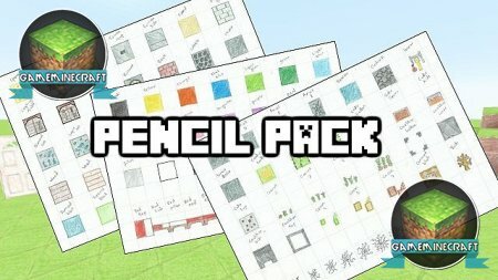 Скачать текстур пак Pencil Pack для Майнкрафт 1.8