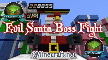 Скачать мод Evil Santa Boss Fight для Майнкрафт 1.8