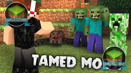 Скачать мод Tamed Mobs для Майнкрафт 1.8