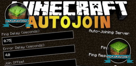 Auto Join [1.8] для Minecraft