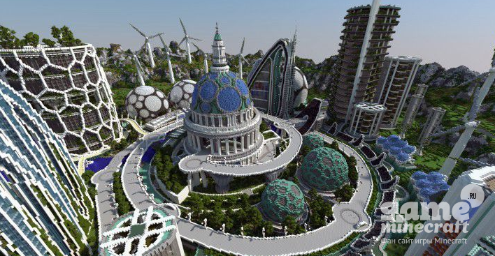 Город будущего [1.7.10] для Minecraft