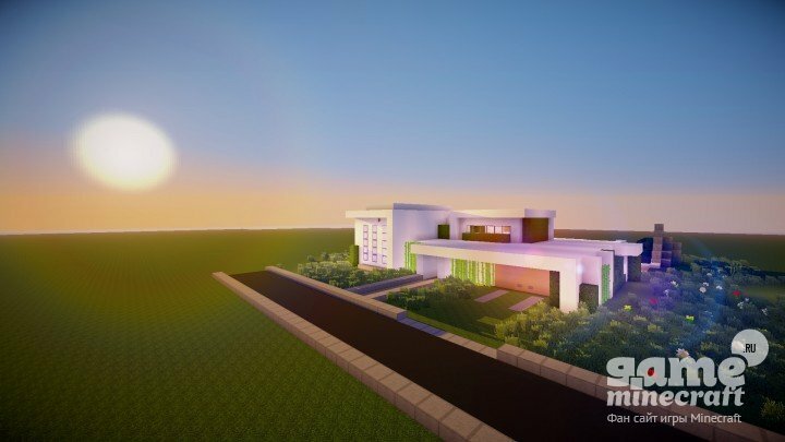 Прекрасный дом модерн [1.8] для Minecraft
