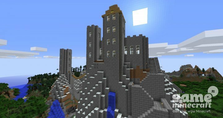 Замок на горе [1.8.8] для Minecraft
