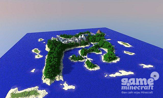Скачать карту Отдаленный остров для Майнкрафт 1.8.8