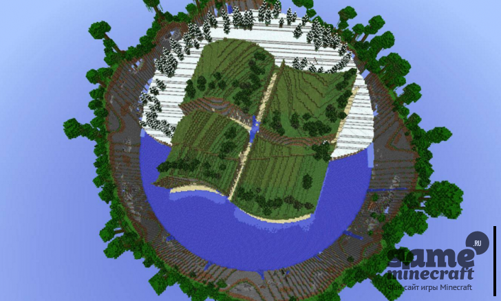 Остров Windows [1.9.2] для Minecraft