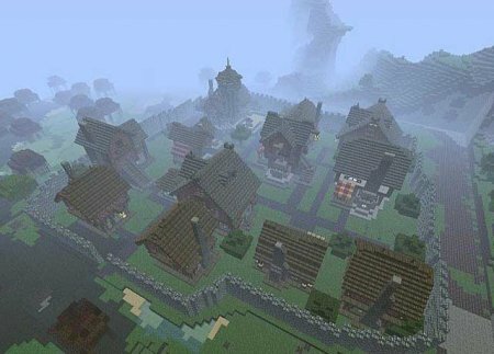 Скачать карту Карта Medieval Village для Майнкрафт