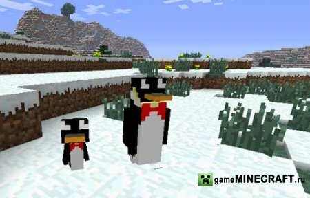 Скачать мод Мод Пингвины (RanCraft Penguins) 1.2.5 для Майнкрафт