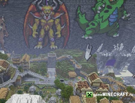 Большой, красивый город для Minecraft