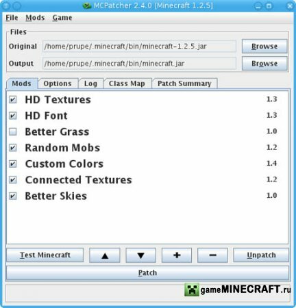 MCPatcher HD Fix [1.4.2] для Minecraft