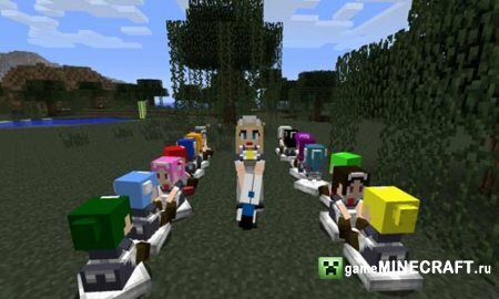 Скачать мод Мод LittleMaidMob (Японские домохозяйки) для Minecraft для Майнкрафт 1.4.7/1.4.6