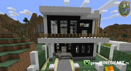 совеременный дом [1.4.6] для Minecraft