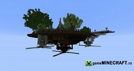 - Steampunk Inspired Flying TownWIP