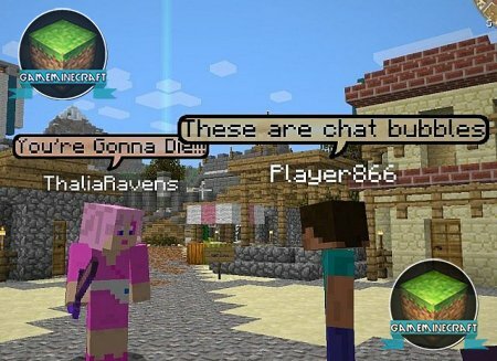 Chat Bubbles Mod [1.7.4] для Minecraft