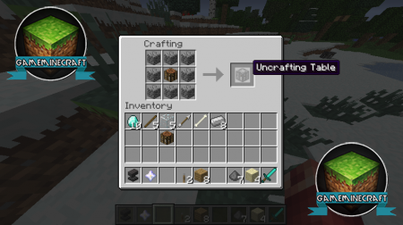 Uncrafting Table mod [1.7.4]