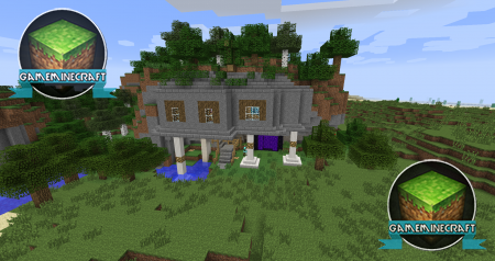 Дом в горе [1.7.4] для Minecraft