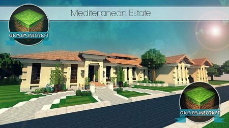 Скачать карту Mediterranean Estate для Майнкрафт 1.7.9