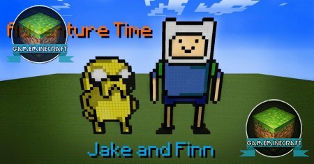 Скачать карту Adventure Time - Jake and Finn для Майнкрафт 1.7.9