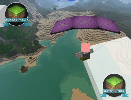 Мод Parachute для Minecraft 1.7.10