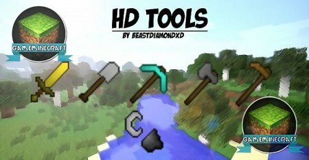 Скачать текстур пак HD Tools для Майнкрафт 1.7.10