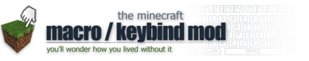 Macro/Keybind [1.8] для Minecraft