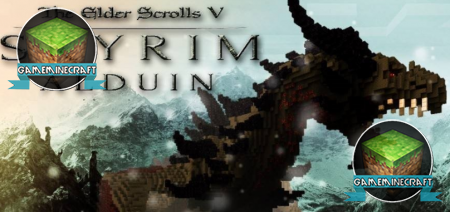 Скачать карту Alduin Skyrim для Майнкрафт 1.8.1