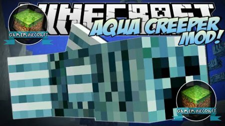 Скачать мод Aqua Creepers для Майнкрафт 1.8.2