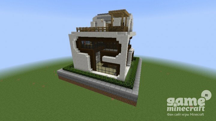 Квадратный дом [1.8] для Minecraft