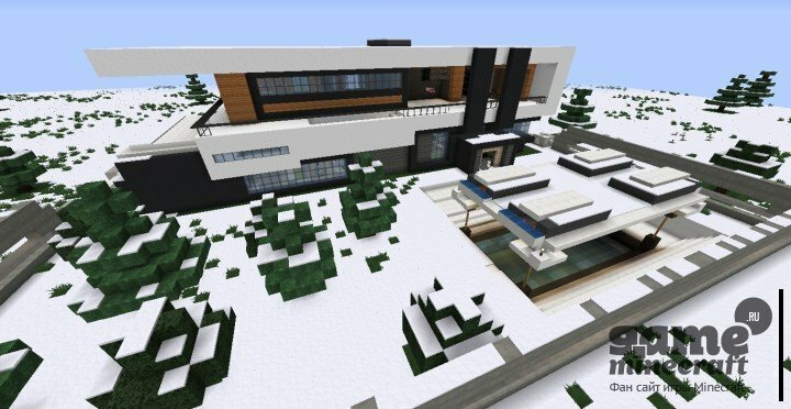 Дом в зимнем биоме [1.7.10] для Minecraft