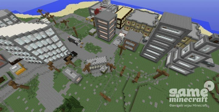 Зеленый город [1.8.8] для Minecraft