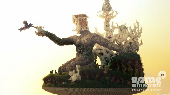 Статуя человека и птицы [1.11.2] для Minecraft