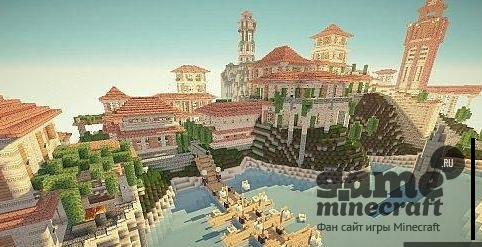 Город на острове [1.11] для Minecraft