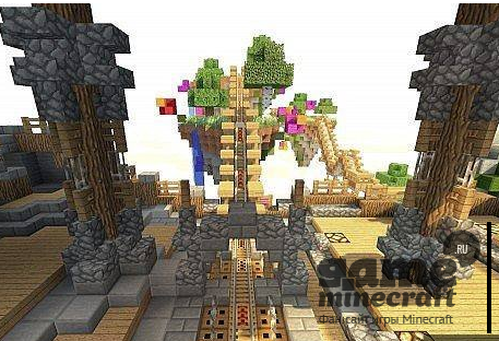 Горки на летающем острове [1.5.2] для Minecraft