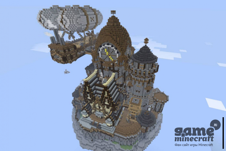 Летающий поселок [1.11] для Minecraft