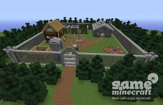 Скрытая база в лесу [1.9] для Minecraft