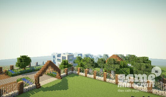 Дом и двор [1.9] для Minecraft